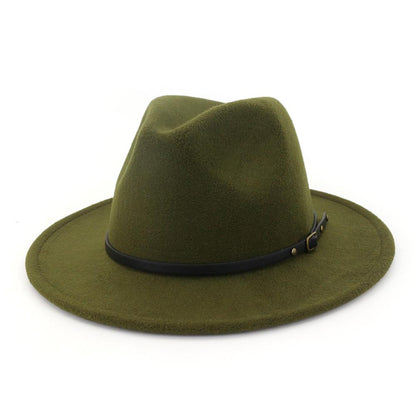 Jazz Hat Autumn And Winter British Retro Top Hat Fashion Women's Woolen Hat Wholesale Women's Hats