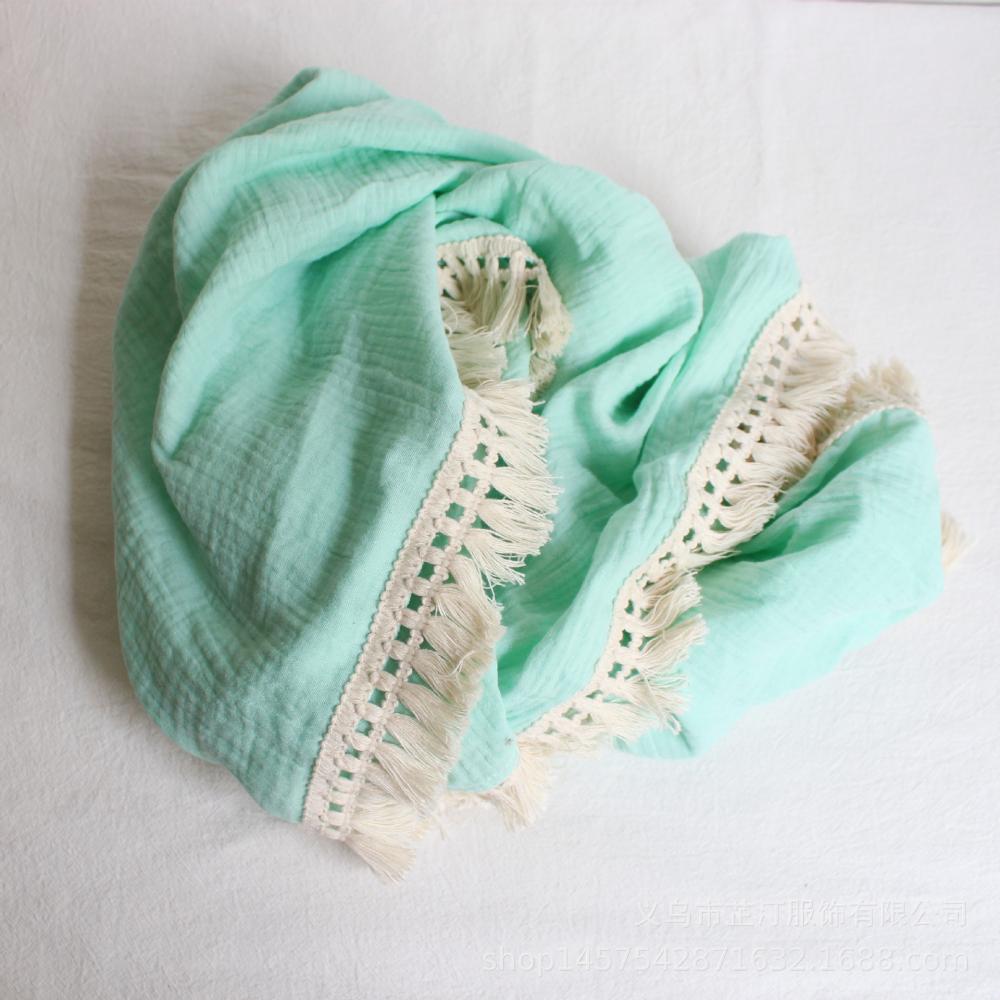 Infant tassel blanket Cotton Baby Blankets Wholesale