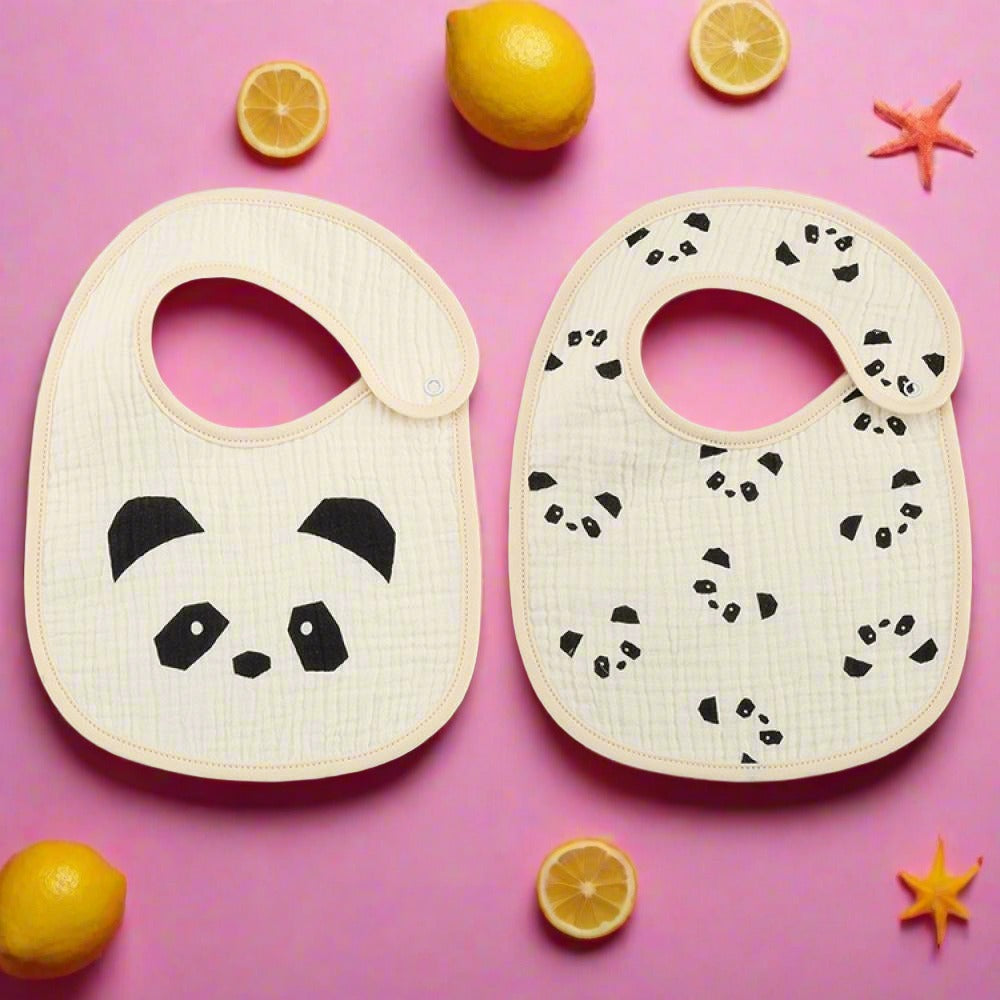 Newborn Baby Bibs Cotton and Bear Printed Saliva Towel