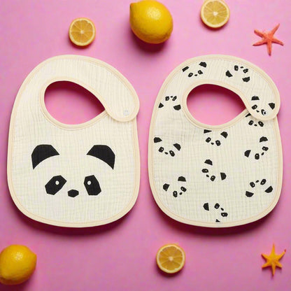 Newborn Baby Bibs Cotton and Bear Printed Saliva Towel