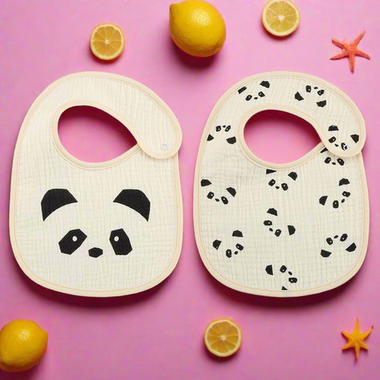 Newborn Baby Bibs Cotton and Bear Printed Saliva Towel