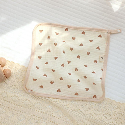 Summer Newborn Baby Double Layer Cotton Gauze Bib