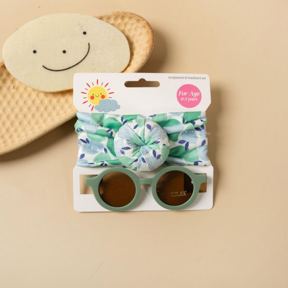 2PCS Children's sunglasses hair band set