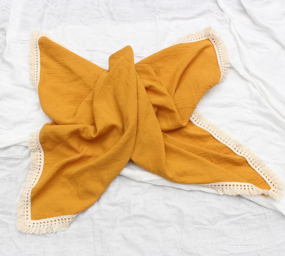 Infant tassel blanket Cotton Baby Blankets Wholesale