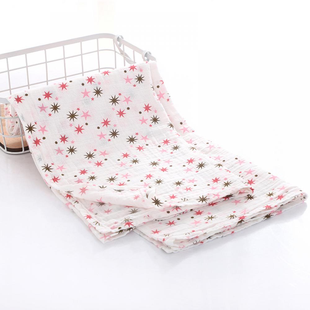 Double Layer Cotton Gauze Printed Baby Blanket Wholesale