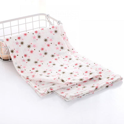 Double Layer Cotton Gauze Printed Baby Blanket Wholesale