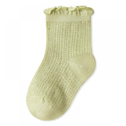 Baby socks summer thin mesh cotton socks breathable