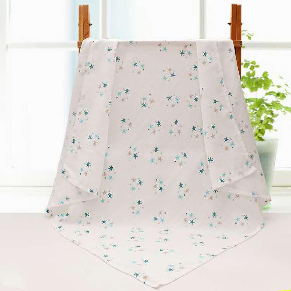 Double Layer Cotton Gauze Printed Baby Blanket Wholesale