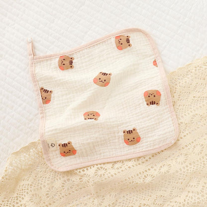 Summer Newborn Baby Double Layer Cotton Gauze Bib