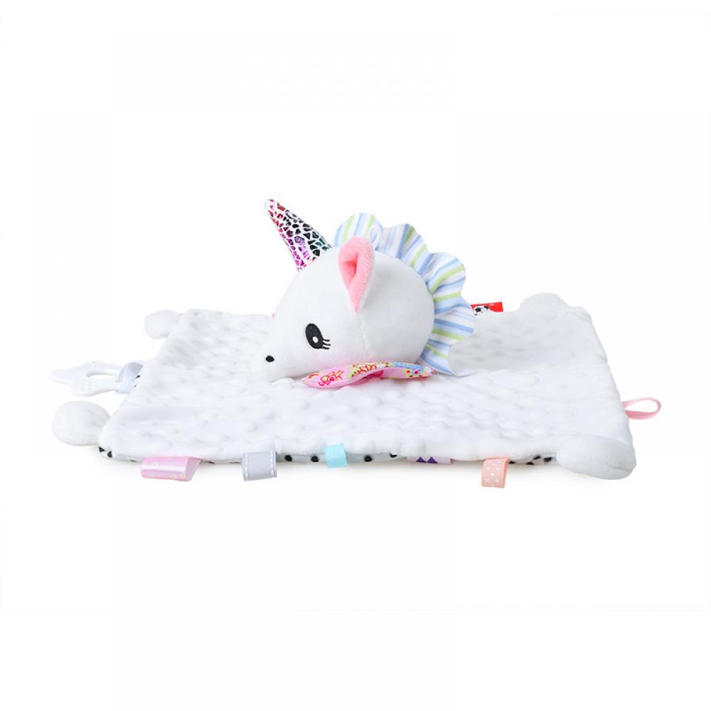Cute Cartoon Animal Soothing Towel Baby Security blanket Wholesale Baby Bibs