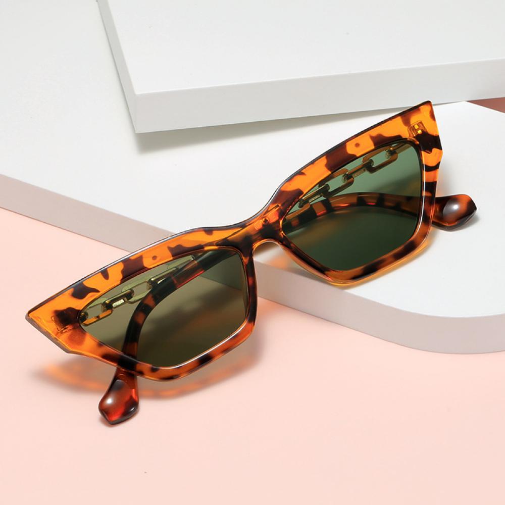 Fashion Universal Sunglasses Personality Versatile Street Shooting Female Small Face Temperament Chain Foot Sunglasses Wholesale