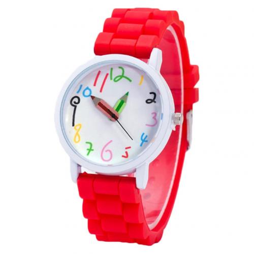 Pencil pointer quartz wristwatch