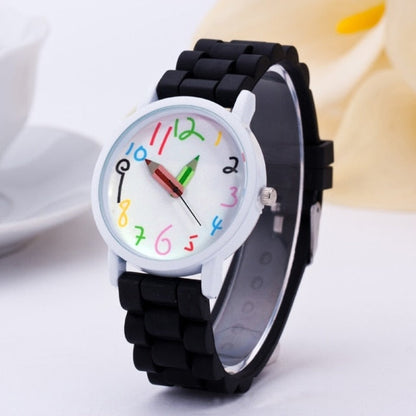 Pencil pointer quartz wristwatch