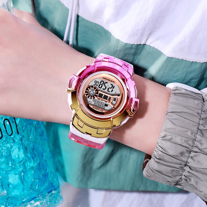 Multicolor Digital Girl's Watch