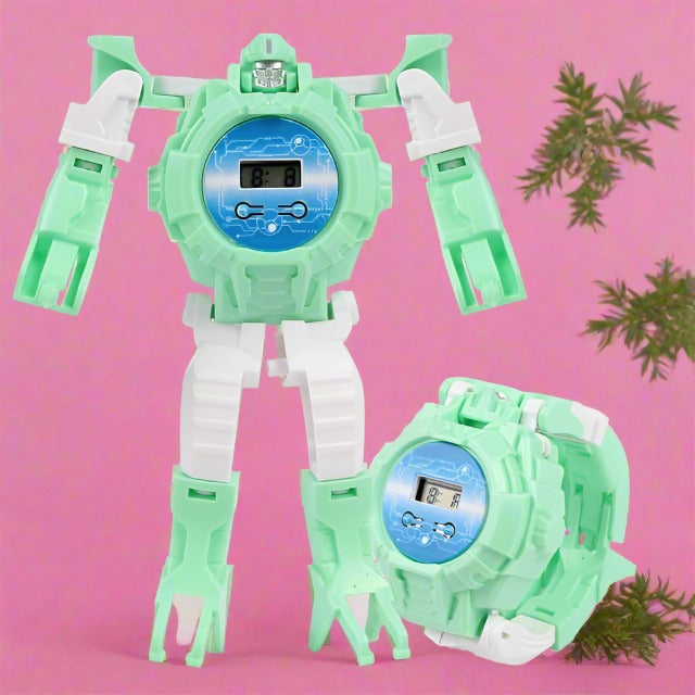 Boy's Transformable Warrior Robot Case Watch