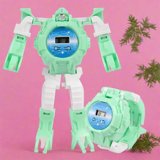 Boy's Transformable Warrior Robot Case Watch
