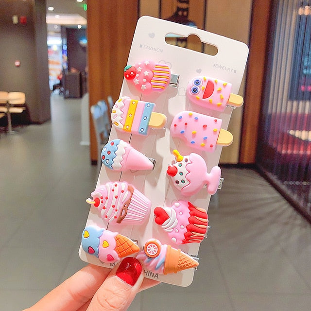 Cartoon Hair Clips 10PCS/Set