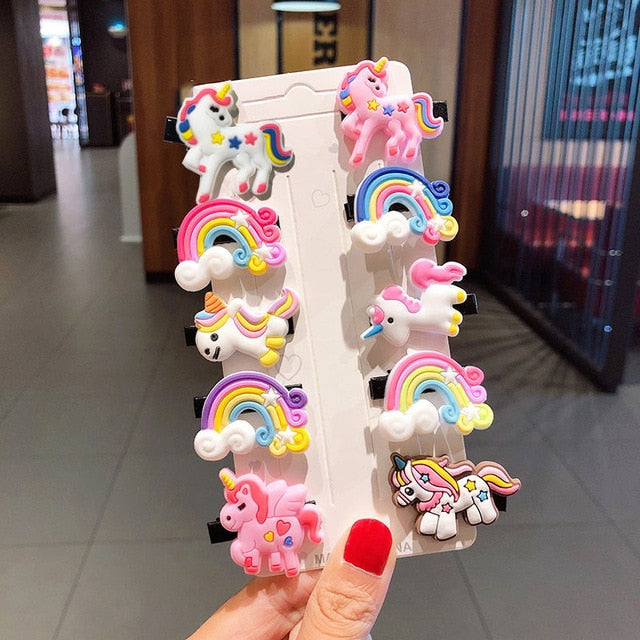 Cartoon Hair Clips 10PCS/Set