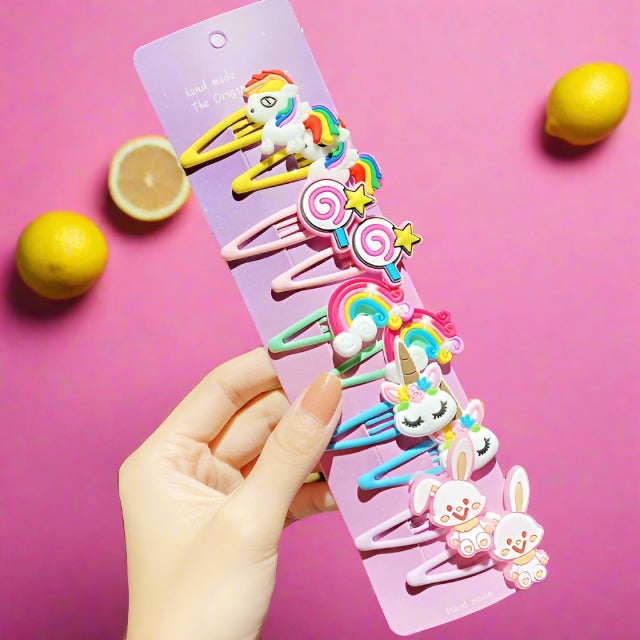 Cartoon Hair Clips 10PCS/Set