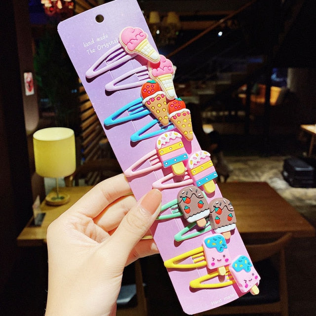 Cartoon Hair Clips 10PCS/Set
