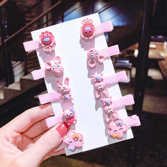 Cartoon Hair Clips 10PCS/Set