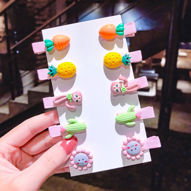 Cartoon Hair Clips 10PCS/Set
