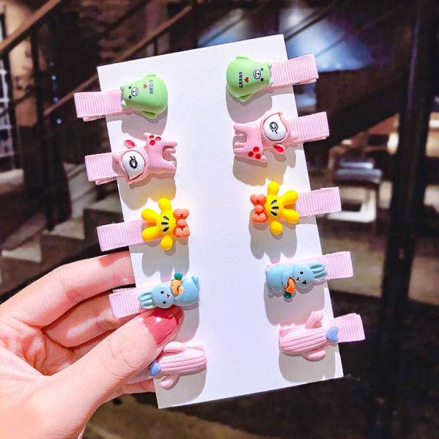 Cartoon Hair Clips 10PCS/Set