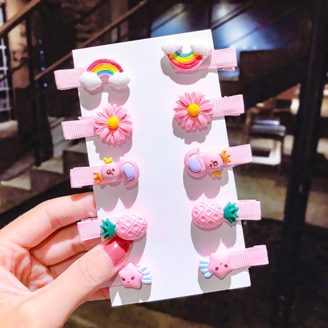 Cartoon Hair Clips 10PCS/Set