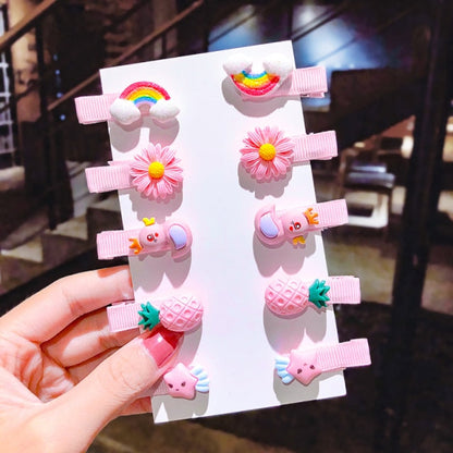 Cartoon Hair Clips 10PCS/Set