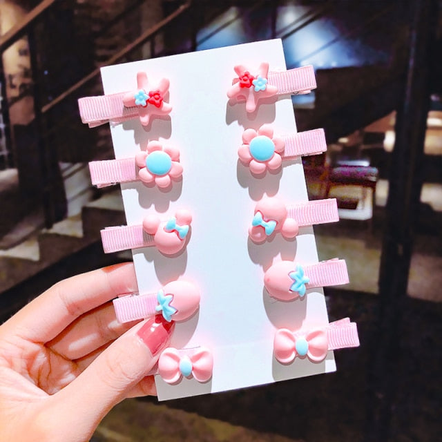 Cartoon Hair Clips 10PCS/Set