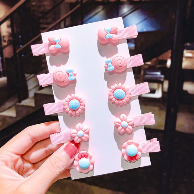 Cartoon Hair Clips 10PCS/Set
