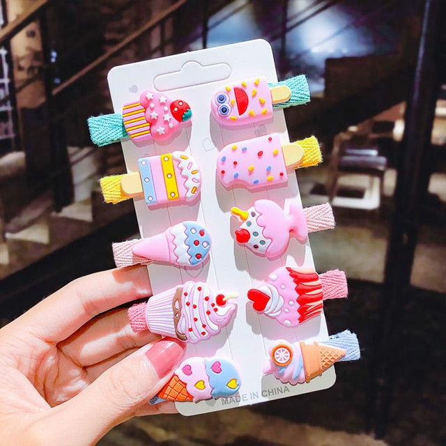 Cartoon Hair Clips 10PCS/Set