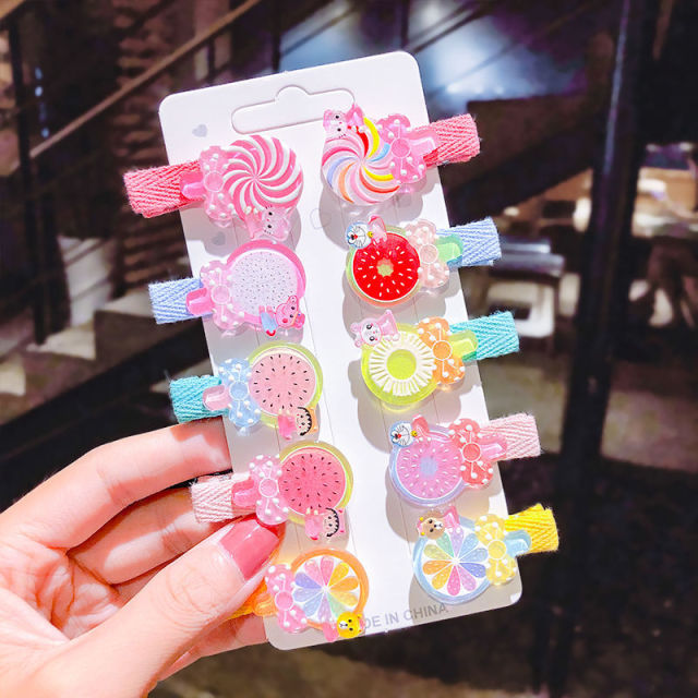 Cartoon Hair Clips 10PCS/Set