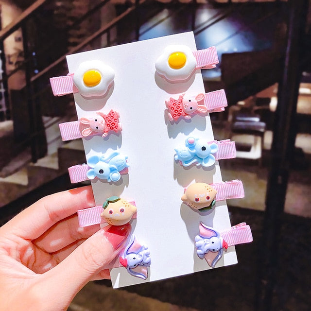 Cartoon Hair Clips 10PCS/Set