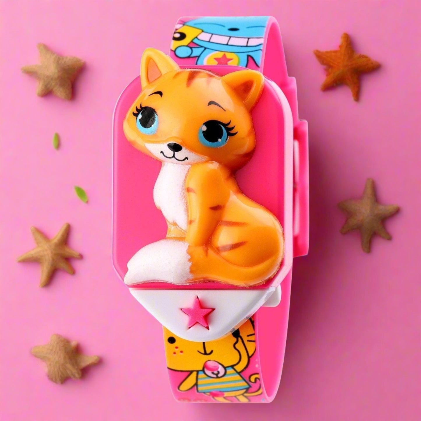 Girl's Digital Watch With Cute Fox Dial
