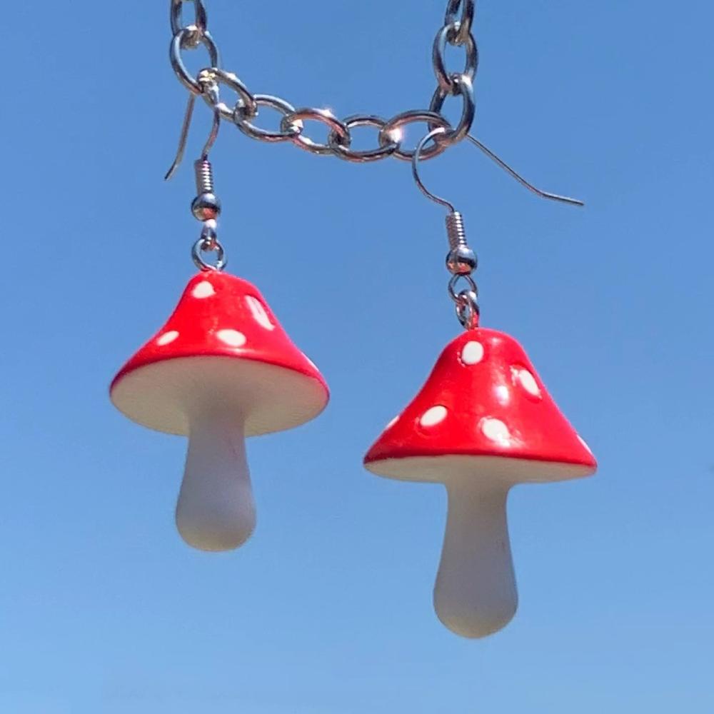 Funky Mushrooms Earrings
