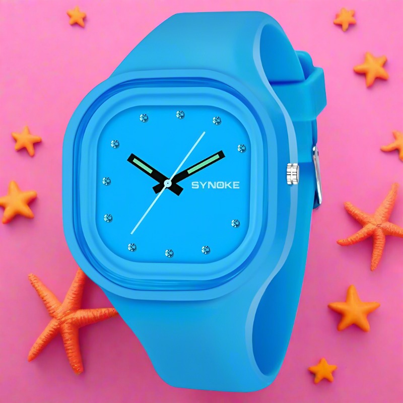 Blue Analog Boy's Watch With Removable Dial