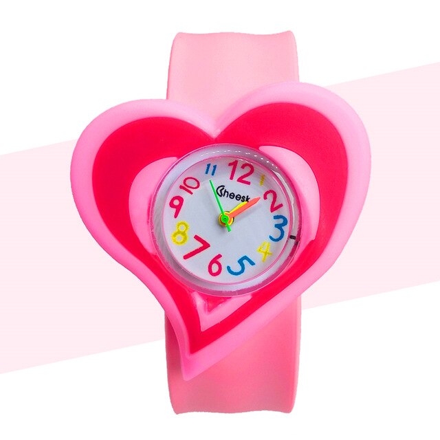 Girl's Educational Watch With "Heart Big Like That" Dial