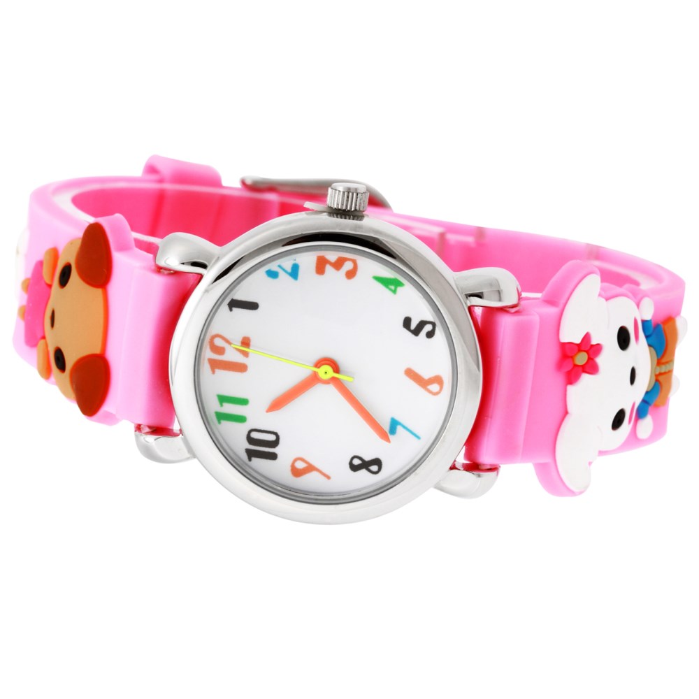 Educational Cute Bear Girl's Watch