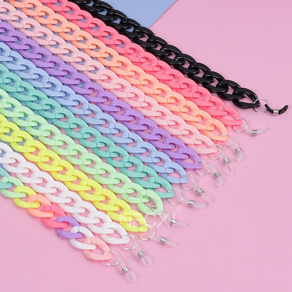 Retro Bright Acrylic Sunglasses Chain Straps