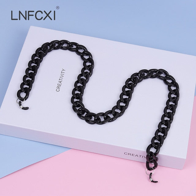 Retro Bright Acrylic Sunglasses Chain Straps