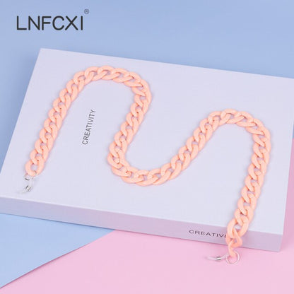 Retro Bright Acrylic Sunglasses Chain Straps