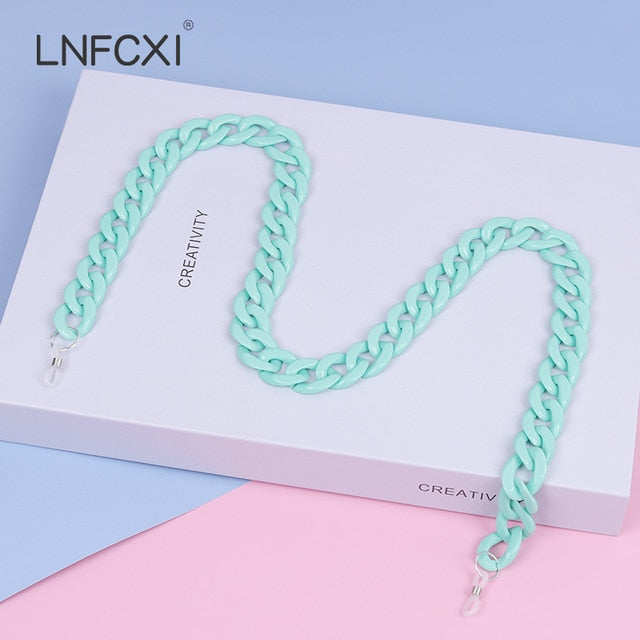Retro Bright Acrylic Sunglasses Chain Straps