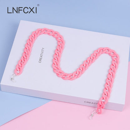 Retro Bright Acrylic Sunglasses Chain Straps