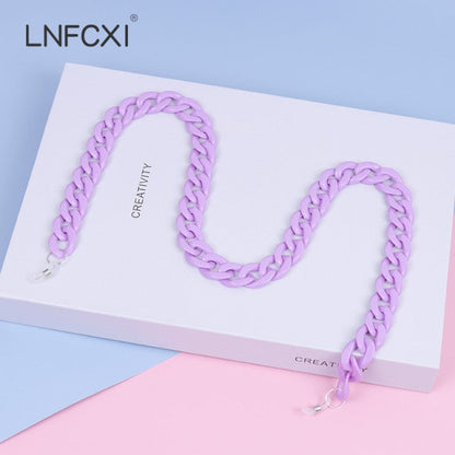 Retro Bright Acrylic Sunglasses Chain Straps