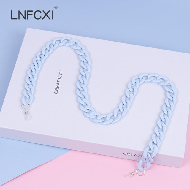 Retro Bright Acrylic Sunglasses Chain Straps