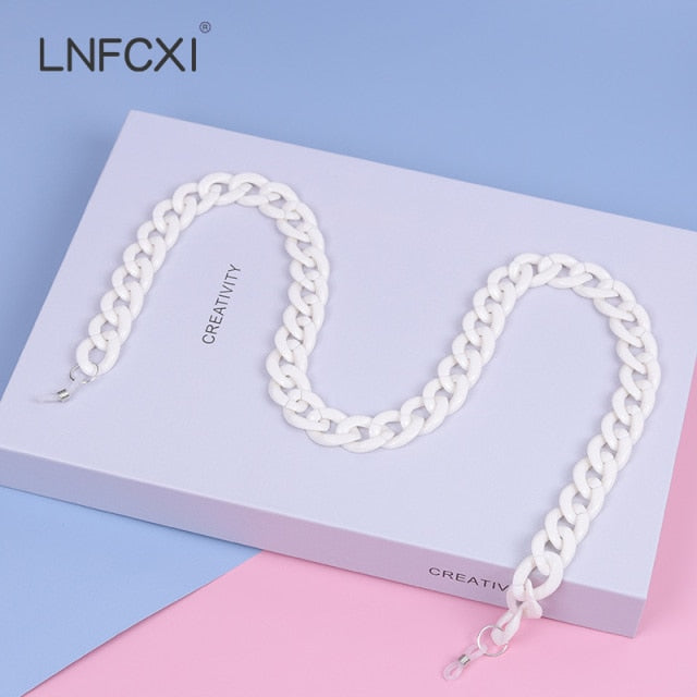 Retro Bright Acrylic Sunglasses Chain Straps