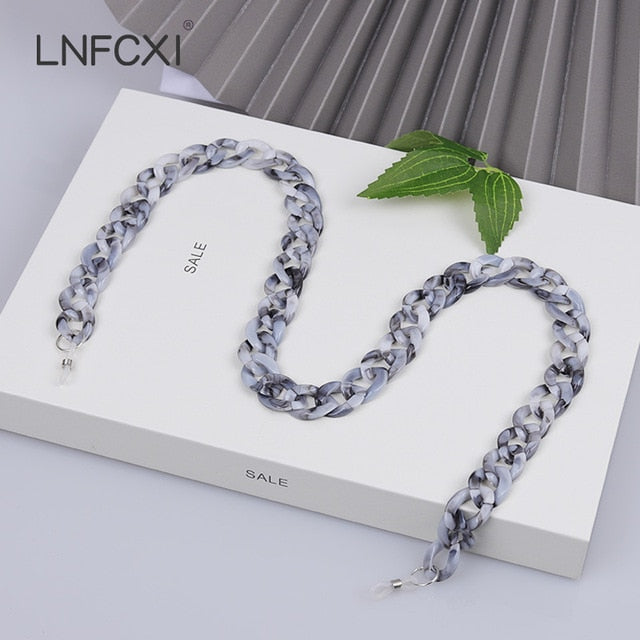 Retro Bright Acrylic Sunglasses Chain Straps