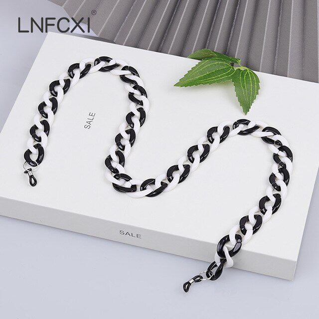 Retro Bright Acrylic Sunglasses Chain Straps
