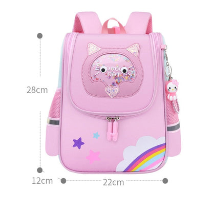 Girl Pink Unicorn Nylon Printing Backpack